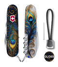 Складной нож Victorinox HUNTSMAN DESIGN Удивительное перо 1.3713.3.R2120pk фото, картинка, изображение