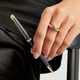 Ручка шариковая Waterman HEMISPHERE Metallic Lava Black GT BP 22 090 фото