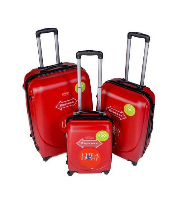 Набір Валіз Gravitt DS 310 червоний картинка, зображення, фото