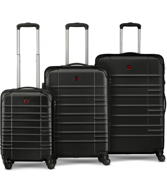 Набор чемоданов Wenger AMPLAR Black Wt653149 фото, картинка, изображение