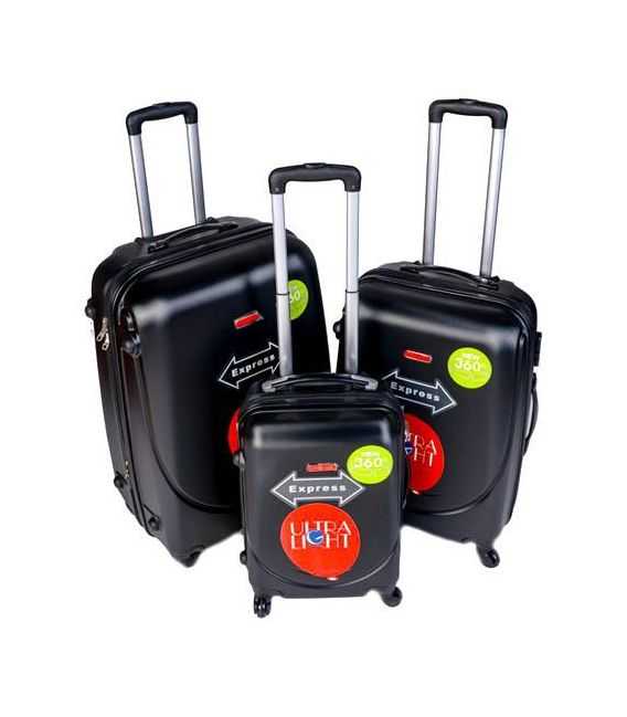 Набір Валіз Gravitt DS 310 чорний картинка, зображення, фото