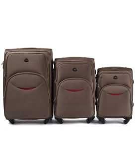 Набір Валіз Wings 1708 шампань 4 колесний картинка, зображення, фото