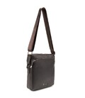 Мужская кожаная сумка через плечо коричневая Tiding Bag SM8-9686-4C фото, картинка, изображение