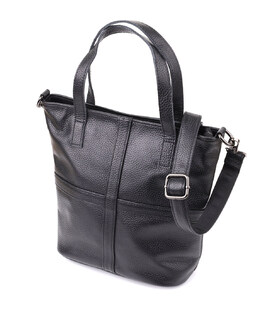 Сумка жіноча з натуральної шкіри Vintage 22993 Чорний картинка, зображення, фото