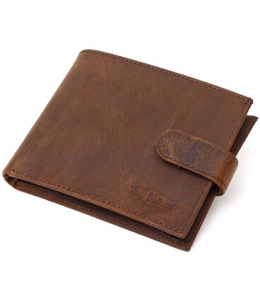 Винтажный мужской кошелек из натуральной кожи Tony Bellucci 22041 Коричневый фото, картинка, изображение