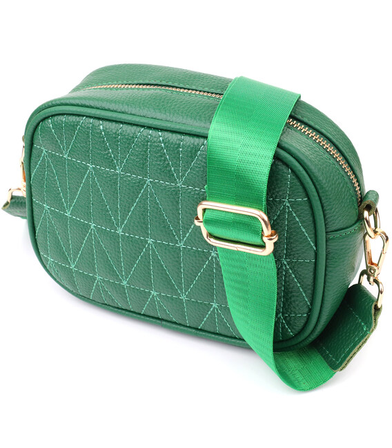 Сумка для жінок з натуральної шкіри Vintage 22900 Зелений картинка, зображення, фото