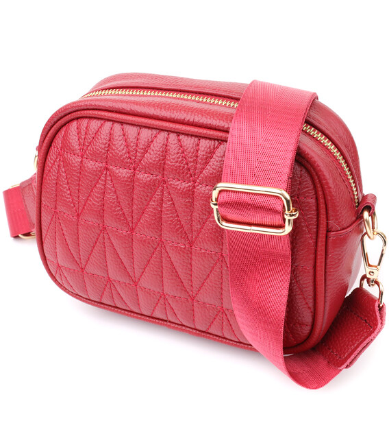 Жіноча сумка на кожен день із натуральної шкіри Vintage 22903 Червоний картинка, зображення, фото