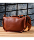 Полукруглая сумка для женщин из натуральной кожи Vintage 22906 Коричневый фото, картинка, изображение