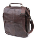 Деловая мужская сумка из натуральной кожи Vintage 23027 Коричневый фото, картинка, изображение