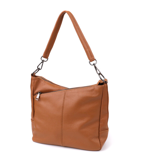 Женская сумка на два отделения из натуральной кожи Vintage 23012 Коричневый фото, картинка, изображение