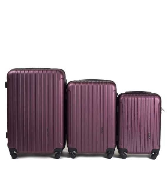 Набір Валіз Wings 2011 3 в 1 бордовий - картинка, зображення, фото валізи