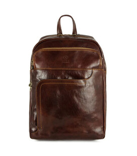 Великий шкіряний рюкзак - LA Confidential - Коричневий колір - Time Resistance 5206601 картинка, зображення, фото