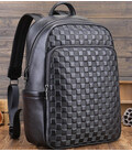 Рюкзак чоловічий шкіряний 30х41х15, міський наплічник для ноутбука та документів Tiding Bag 63989 чорний картинка, зображення, ф