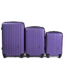 Набор Чемоданов Wings 2011 3 в 1 фиолетовый фото, картинка, изображение