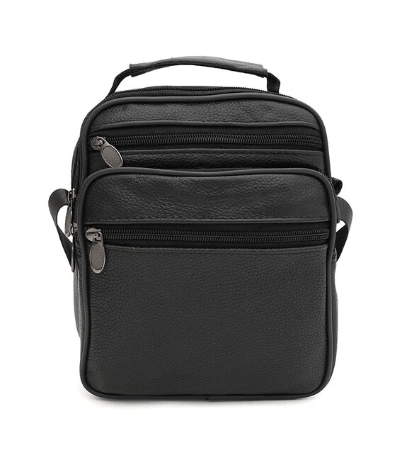 Мужская кожаная сумка Borsa Leather K16685-2-black фото, картинка, изображение