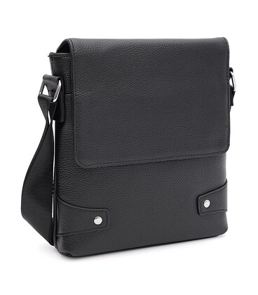 Мужская кожаная сумка Keizer K1033bl-black фото, картинка, изображение