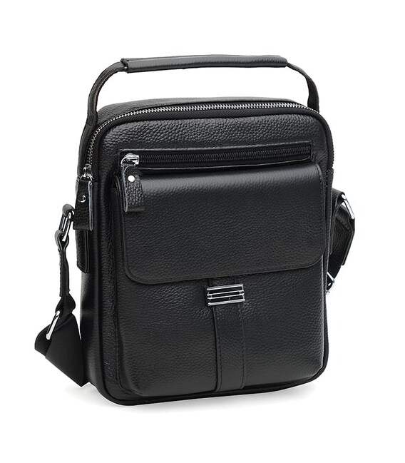 Чоловіча шкіряна сумка Keizer K18207bl-black картинка, зображення, фото