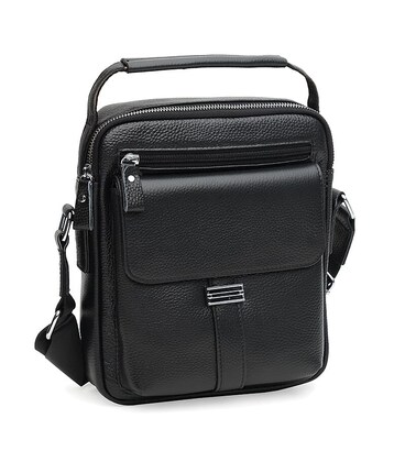 Мужская кожаная сумка Keizer K18207bl-black фото, картинка, изображение