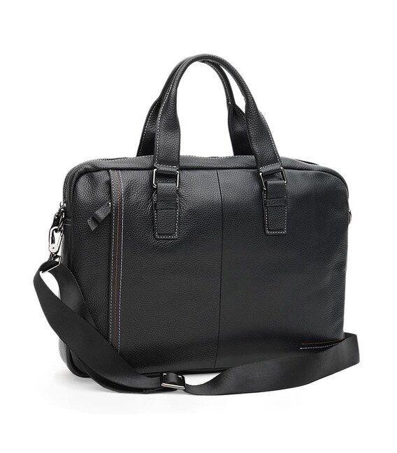 Мужская кожаная сумка Keizer K117626bl-black фото, картинка, изображение