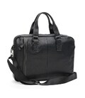 Мужская кожаная сумка Keizer K117626bl-black фото, картинка, изображение
