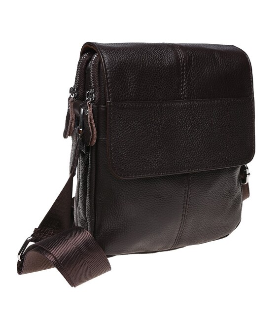 Мужская сумка кожаная Keizer K1B065-brown фото, картинка, изображение