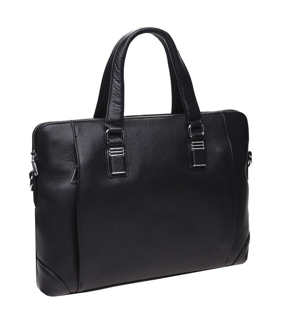 Чоловіча шкіряна сумка Keizer K17217-black картинка, зображення, фото