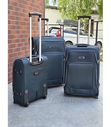 Валіза Wings 2502 велика L зелена 2 колесна картинка, зображення, фото