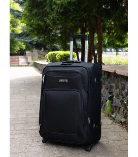 Валіза Wings 2502 Maxi чорна 2 колесна картинка, зображення, фото