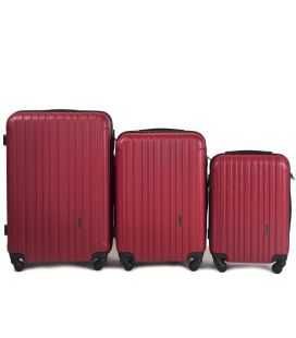 Набор Чемоданов Wings 2011 3 в 1 красный фото, картинка, изображение