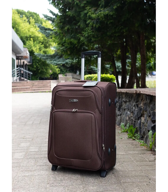 Валіза Wings 2502 Midi коричнева 2 колесна картинка, зображення, фото