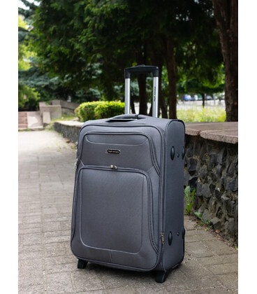 Валіза Wings 2502 Mini сіра 2 колесна картинка, зображення, фото