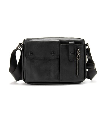 Кожаная сумка через плечо горизонтальная Tiding Bag 1628A фото, картинка, изображение