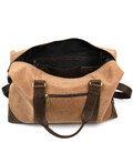 Дорожня спортивна сумка TARWA RCc-0320-4lx з кавового канвасу та шкіри крейзі хорс картинка, зображення, фото