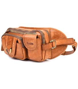 Шкіряна сумка Elit-1560-4lx TARWA коньячна з елітної шкіри картинка, зображення, фото