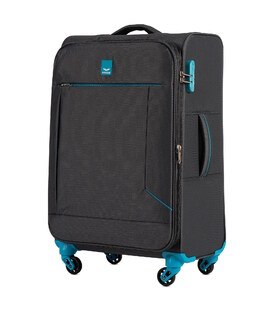 Чемодан Wings LRK01 средний M серый 4 колесный фото, картинка, изображение