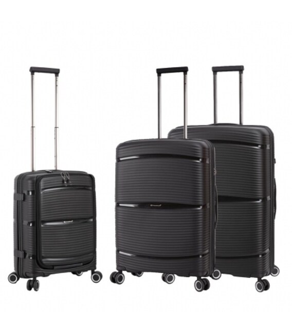 Набор Чемоданов Snowball 94103 3 в 1 черный фото, картинка, изображение