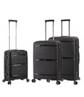 Набір Валіз Snowball 94103 3 в 1 чорний картинка, зображення, фото