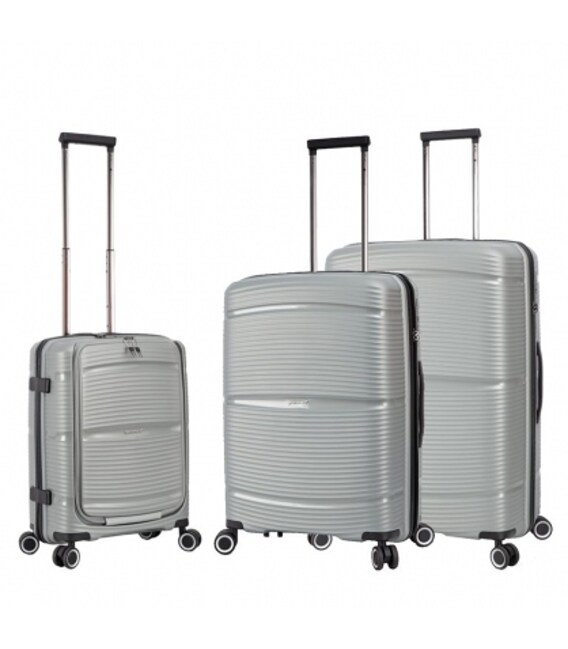 Набор Чемоданов Snowball 94103 3 в 1 серебристый фото, картинка, изображение