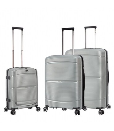 Набір Валіз Snowball 94103 3 в 1 срібний картинка, зображення, фото