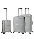 Набор Чемоданов Snowball 94103 3 в 1 серебристый фото, картинка, изображение