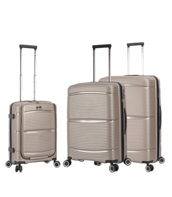 Набір Валіз Snowball 94103 3 в 1 шампань - картинка, зображення, фото валізи