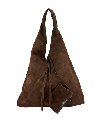 Сумка-шопер чорна шоколадного кольору велика Firenze Italy F-IT-7625DB-D картинка, зображення, фото