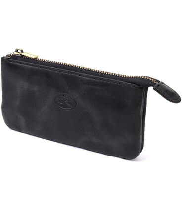 Удобная ключница на два отделения из матовой натуральной кожи Tony Perotti 20836_1 (3350 nero) Черный фото, картинка, изображени