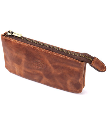 Практичная ключница на два отделения из матовой натуральной кожи Tony Perotti 20837_1 (3350 whisky) Светло-коричневый фото, карт