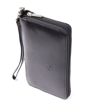 Мужской клатч на одно отделение из гладкой натуральной кожи Tony Perotti 20860_1 (9770 nero) Черный фото, картинка, изображение