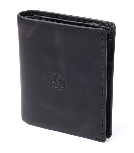 Чоловічий вертикальний гаманець з матової натуральної шкіри Tony Perotti 20832_1 (1165 nero) Чорний картинка, зображення, фото