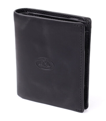 Чоловічий вертикальний гаманець з матової натуральної шкіри Tony Perotti 20832_1 (1165 nero) Чорний картинка, зображення, фото