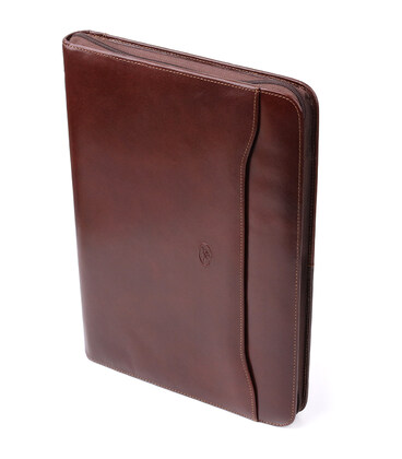 Папка з блокнотом із гладкої натуральної шкіри Tony Perotti 20849_1 (1278L moro) Коричнева картинка, зображення, фото
