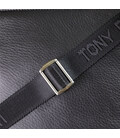 Мужская сумка через плечо из мягкой натуральной кожи Tony Perotti 20845_1 (9207-24 nero) Черный фото, картинка, изображение
