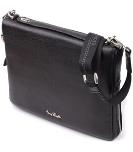 Чоловіча сумка для планшета з м'якої натуральної шкіри Tony Perotti 20846_1 (9594-28 nero) Чорний картинка, зображення, фото